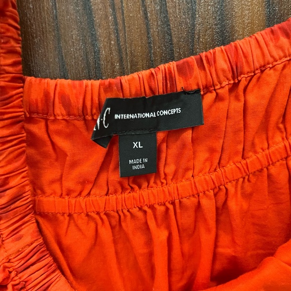 INC International Concepts Cotton Off-The-Shoulder Midi Dress - Picture 10 of 12